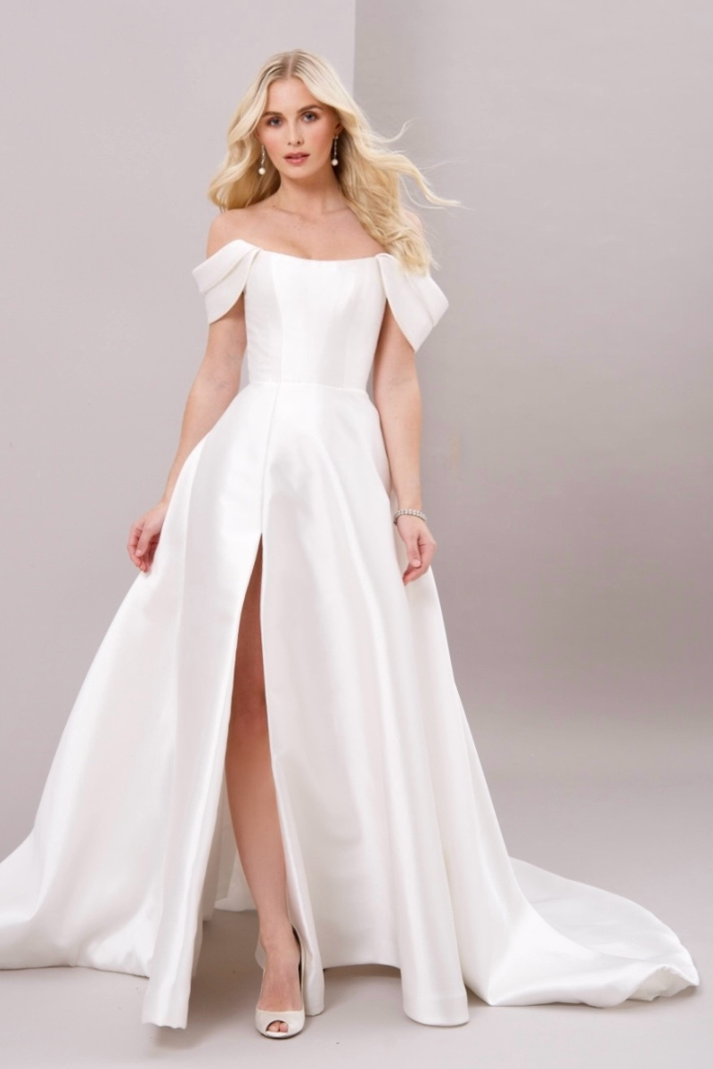 Aqua Designer Wedding Dress from Caroline Castigliano Caroline Castigliano