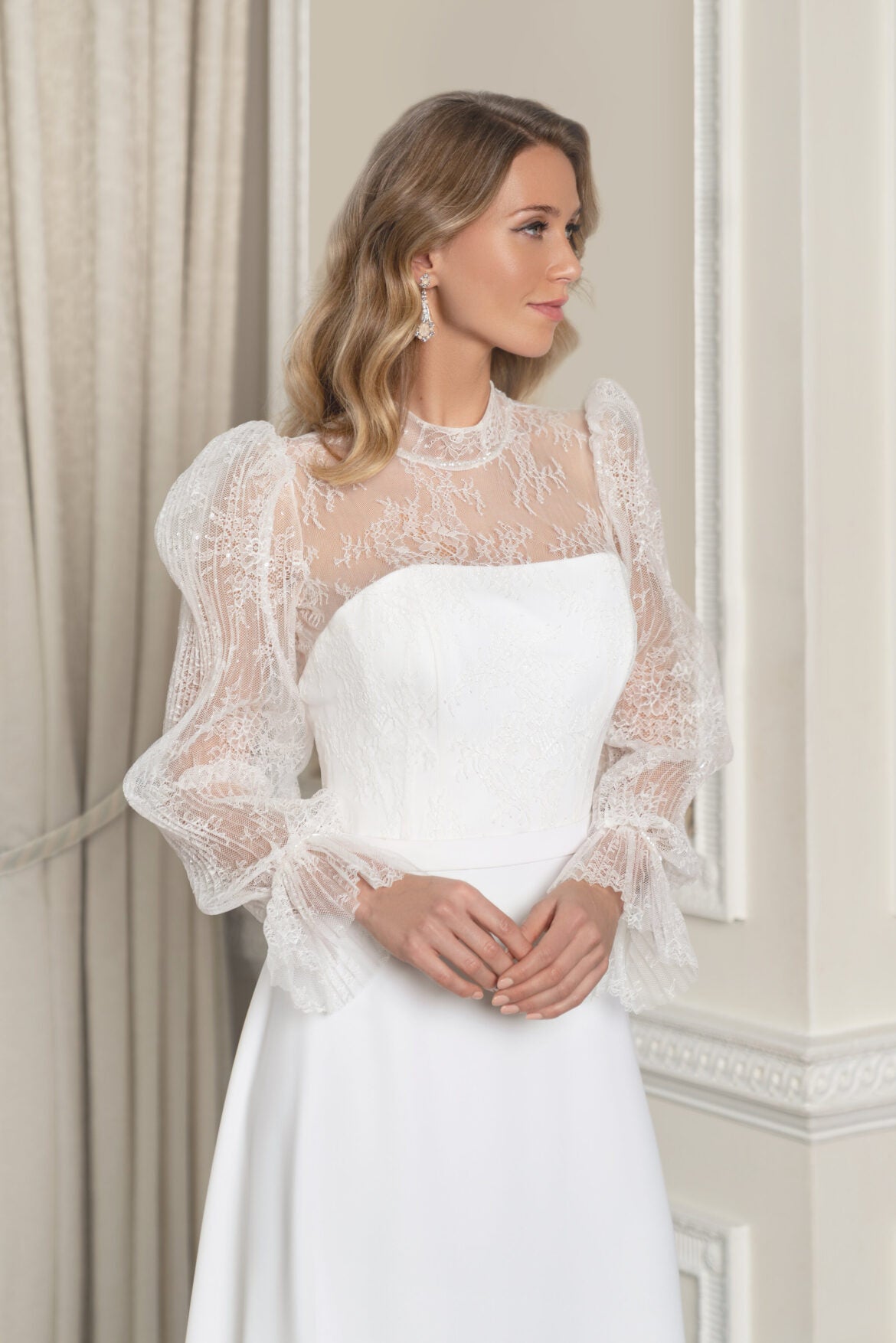 Extravaganza Shrug Designer Wedding Dress from Caroline