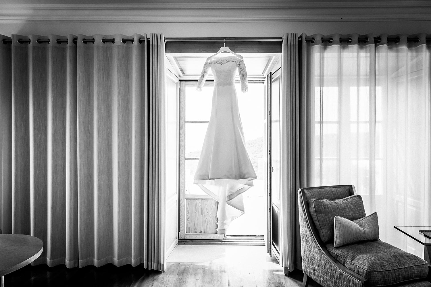Sarah & Daniel designer wedding dress by Caroline Castigliano